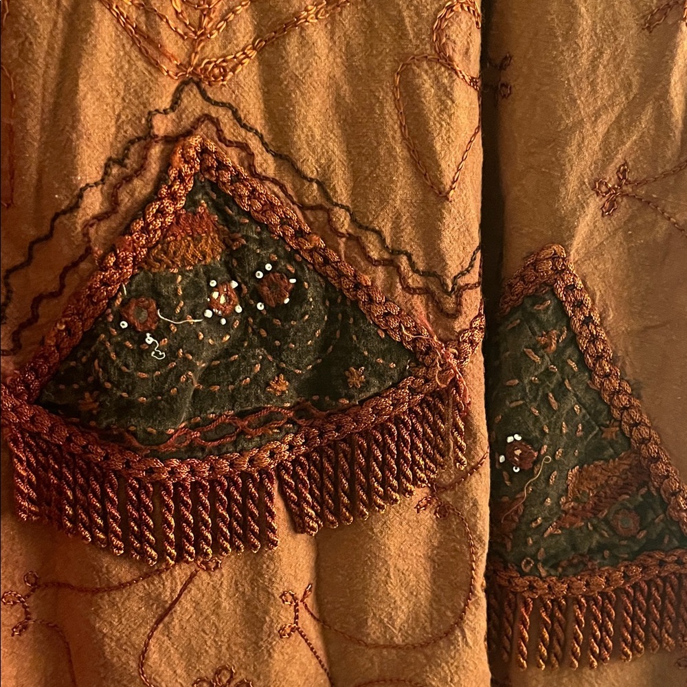 Embroidered Wrap Skirt - Picture 4 of 5